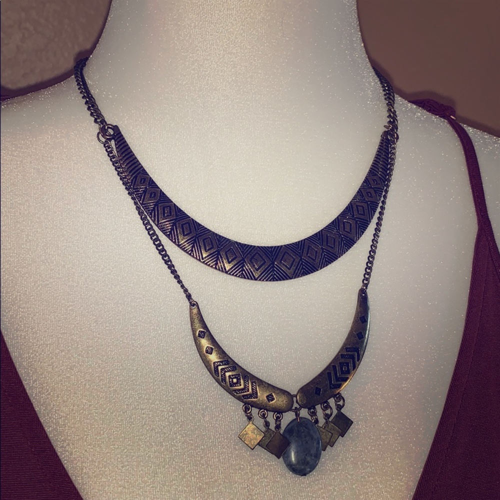 AEO Gold Layered Necklace
